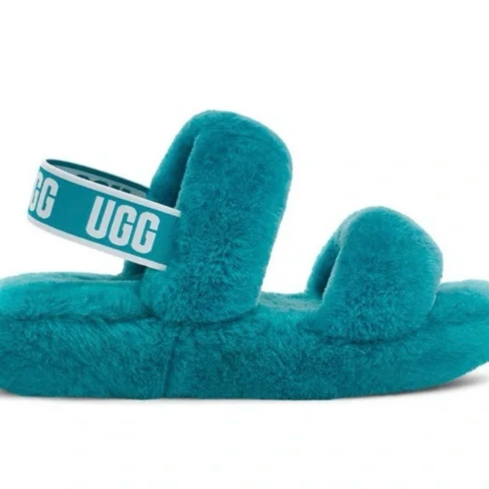Ugg Oh Yeah Plush Fur Slingback Slippers (Rare/Sold Out Color)